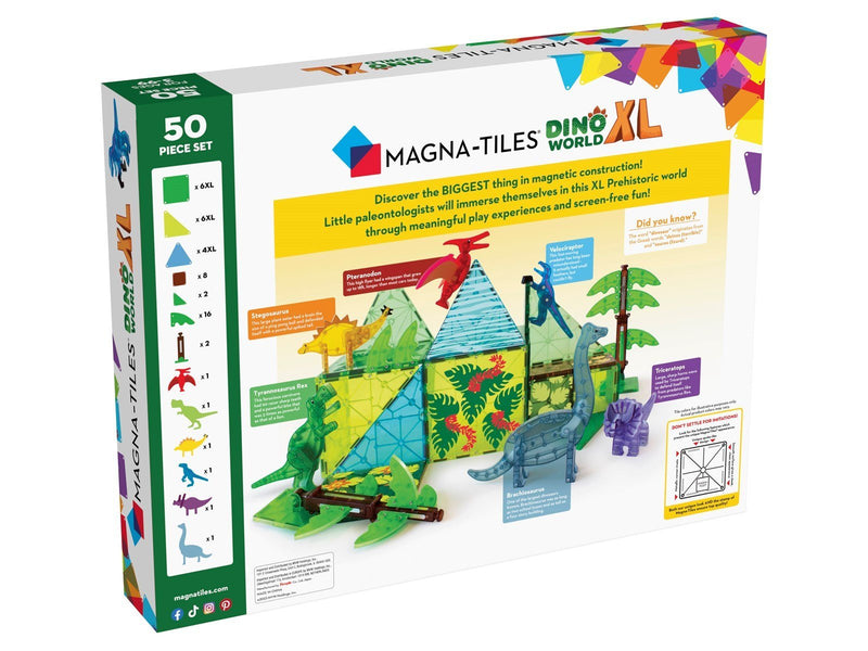 Magna-Tiles Dino World XL 50 pcs set