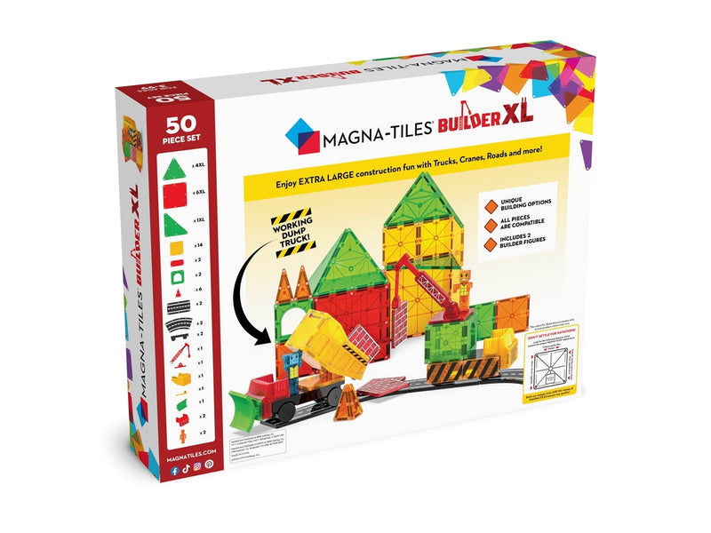 Magna-Tiles Builder XL 50-Piece