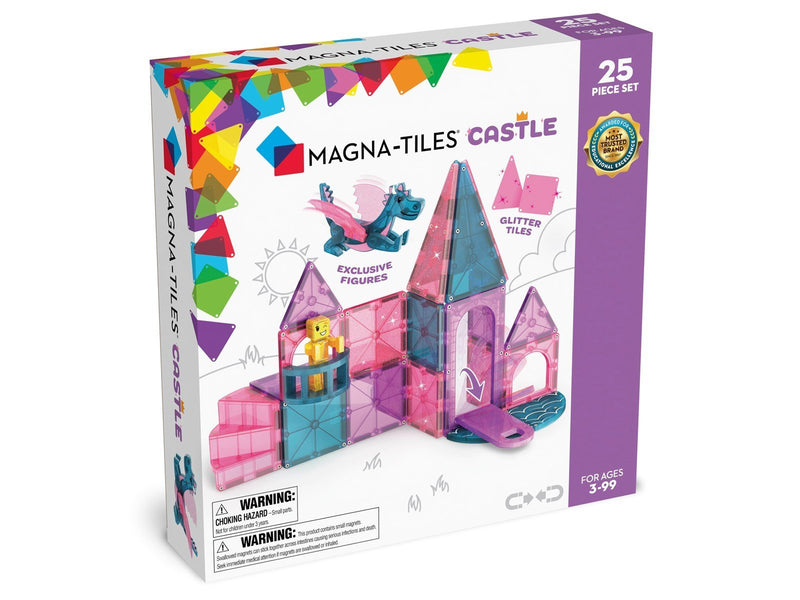 Magna-Tiles Castle 25-Piece Magnetic Construction Set