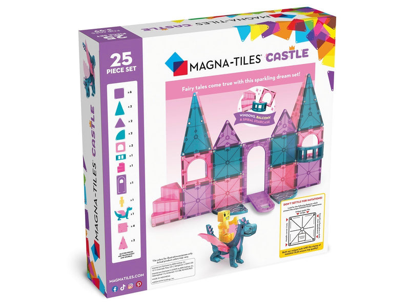 Magna-Tiles Castle 25-Piece Magnetic Construction Set