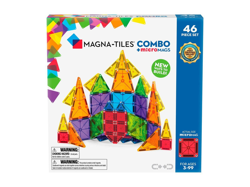 Magna-Tiles MicroMAGS Combo 46-Piece Set.