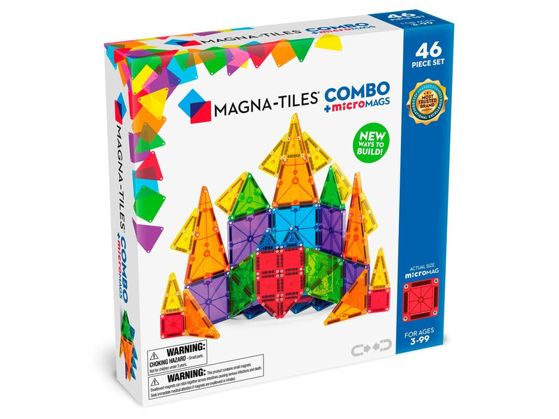 Magna-Tiles MicroMAGS Combo 46-Piece Set.
