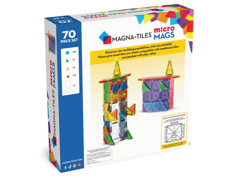 Magna-Tiles MicroMAGS Deluxe set 70pcs