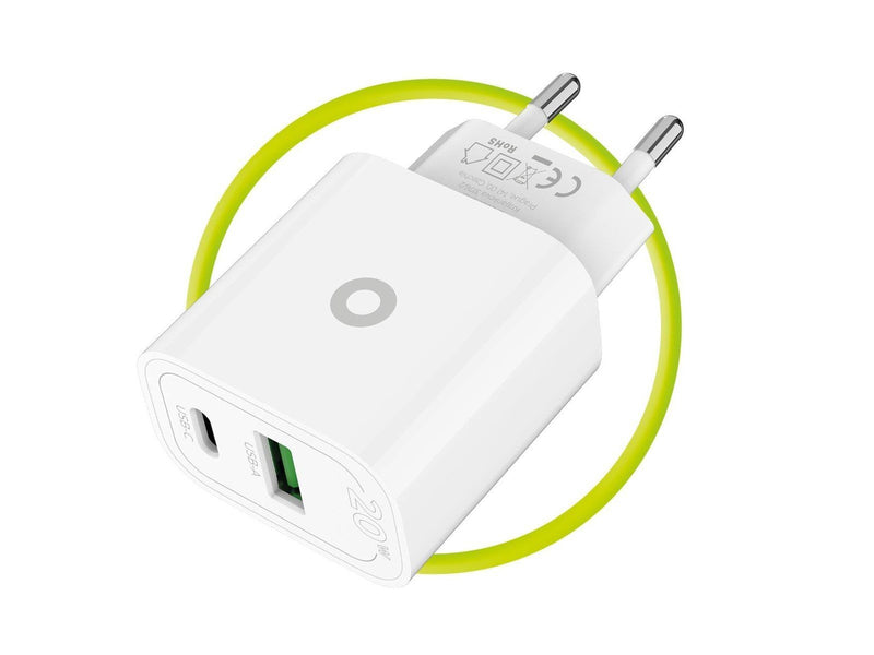 Mobile Origin PD20W Wall Charger MO12 1 USB-A + 1 USB-C