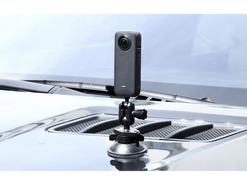 Puluz 1/4 inch Magic Arm Suction Cup Mount - Black