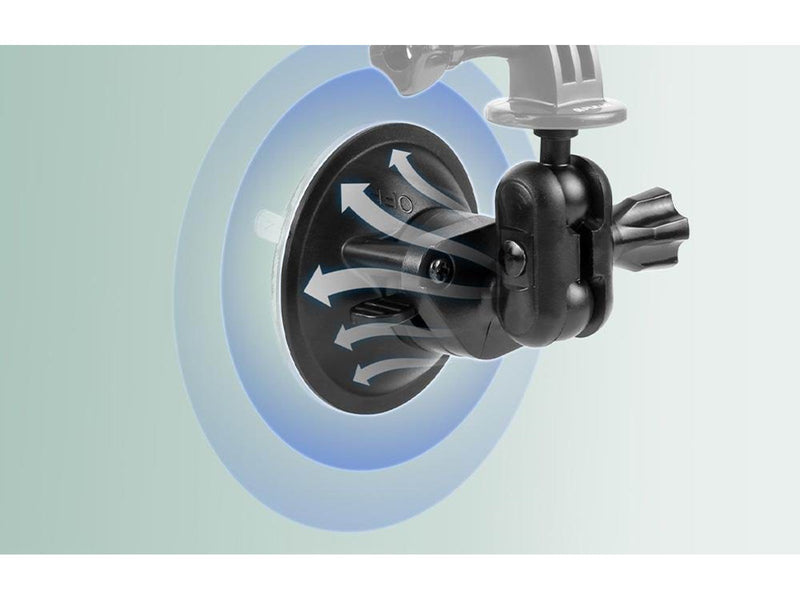Puluz 1/4 inch Magic Arm Suction Cup Mount - Black