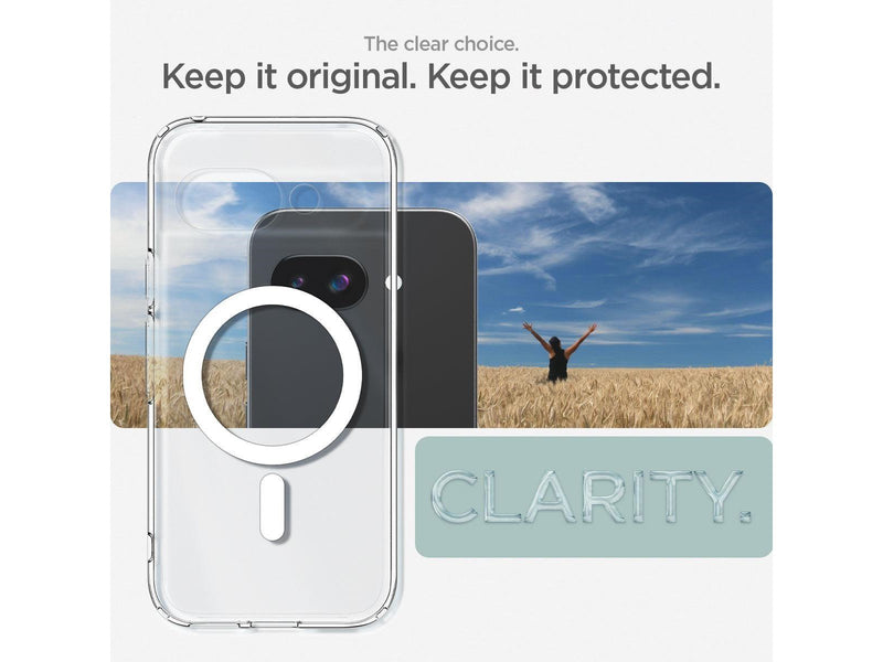 Spigen Ultra Hybrid MagSafe clear white - Google Pixel 9a