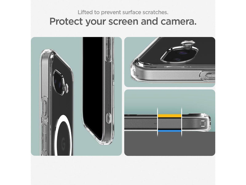 Spigen Ultra Hybrid MagSafe clear white - Google Pixel 9a