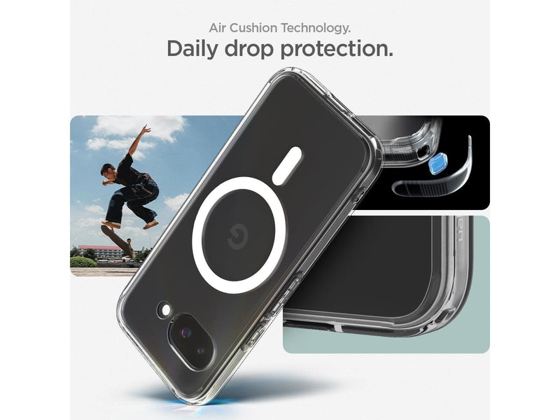 Spigen Ultra Hybrid MagSafe clear white - Google Pixel 9a