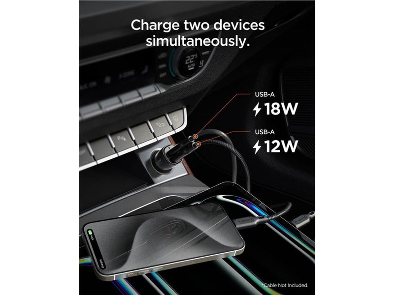 Spigen Essential 30W Car Charger EV302 - Black