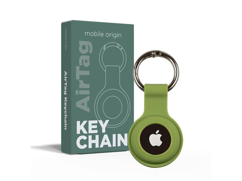 Mobile Origin AirTag KeyChain green