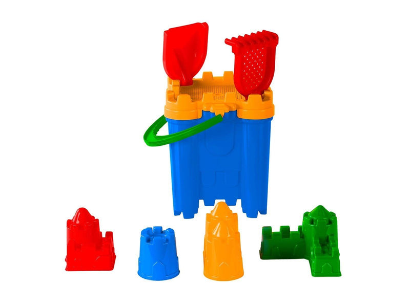 Cavallino Toys - Castle Bucket Set with Sand Moulds 8pcs.
