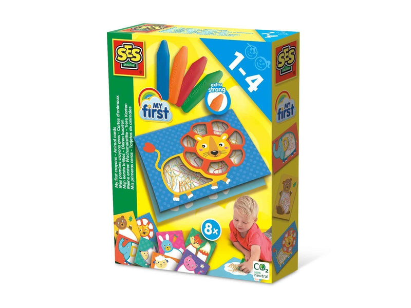 SES Creative My First Crayons - Animal cards