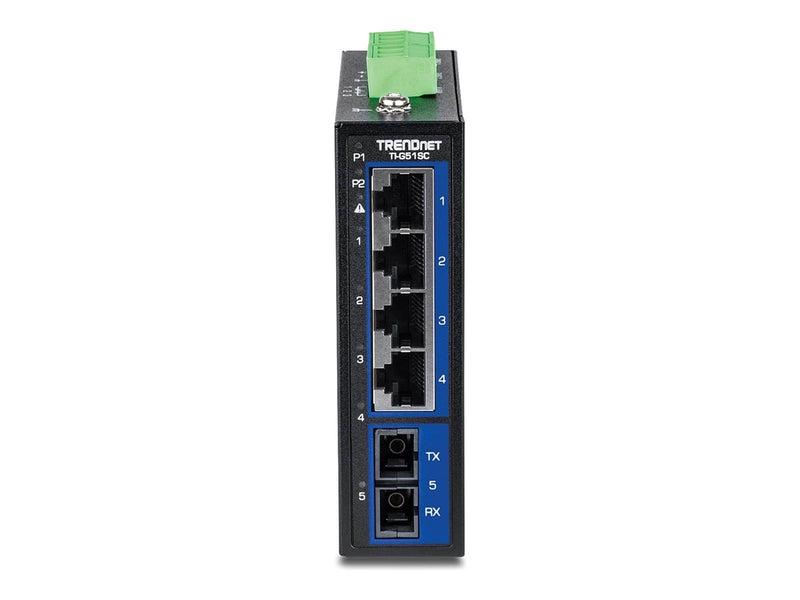 TRENDnet TI-G51SC - Version v1.0R - switch - industrial with multimode SC port - 5 ports - TAA Compliant