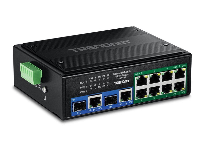 TRENDnet TI-BG108 - Version v1.0R - switch - industrial - 10 ports - unmanaged - TAA Compliant