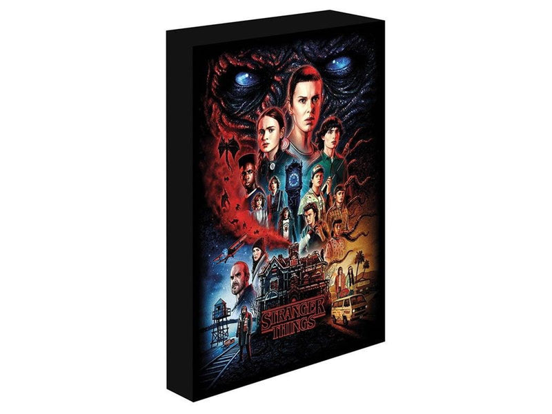 Pyramid - Light Up Canvas Stranger Things 30x40 - Bild