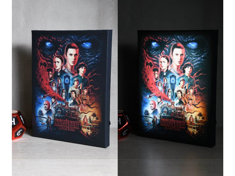 Pyramid - Light Up Canvas Stranger Things 30x40 - Bild