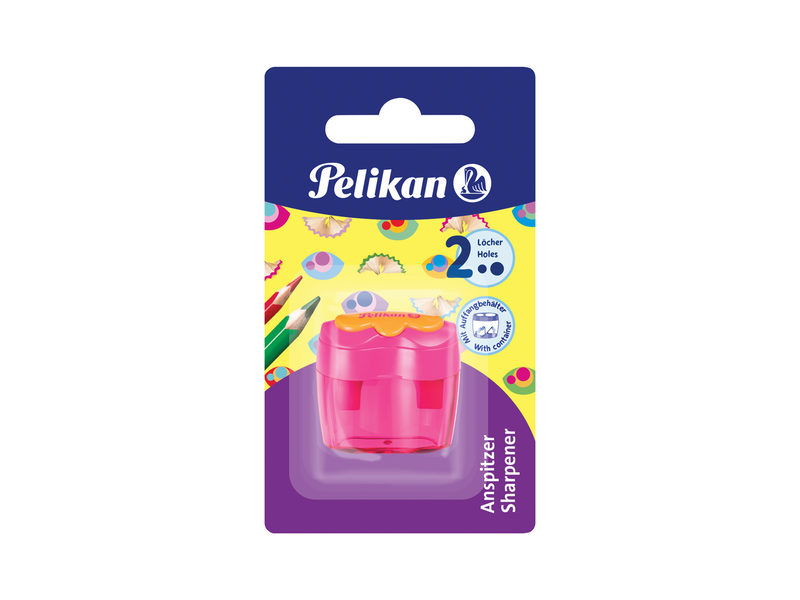 Pelikan Doppeldosenanspitzer Flower, 39mm bis 96mm, 40 x 48 x 40 mm, 1 Stück auf Blister