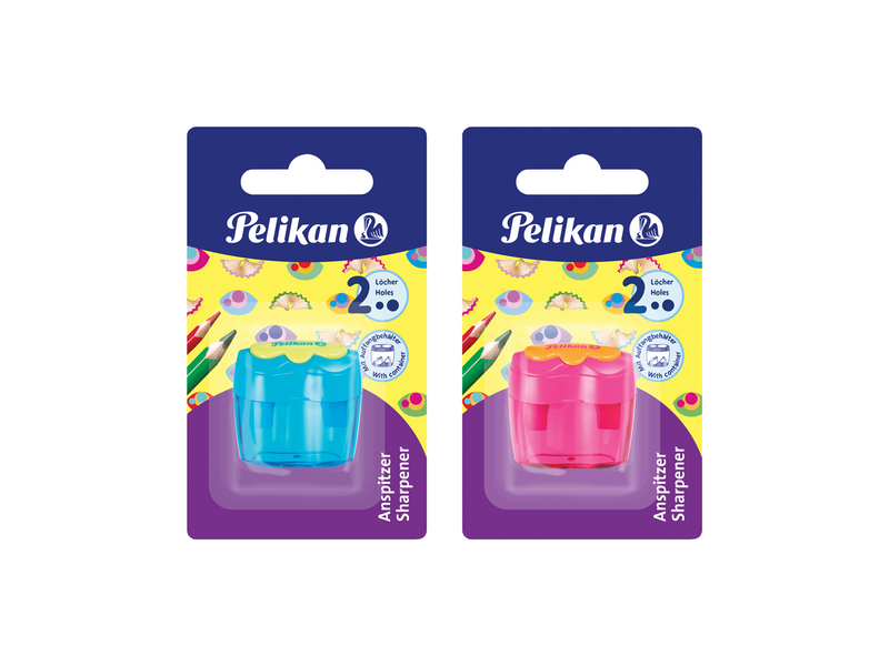 Pelikan Doppeldosenanspitzer Flower, 39mm bis 96mm, 40 x 48 x 40 mm, 1 Stück auf Blister
