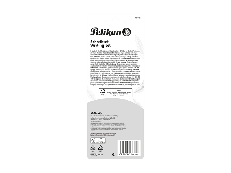 Pelikan Schulset Bleistift, Radierer und Anspitzer auf Blisterkarte