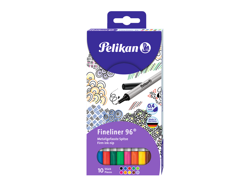 Pelikan Fineliner 96® im Set, 10 Farben