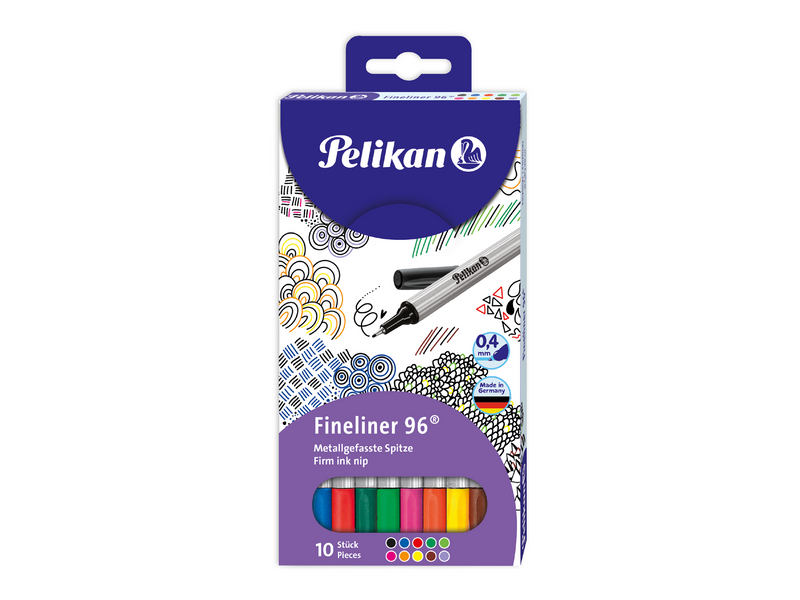 Pelikan Fineliner 96® im Set, 10 Farben