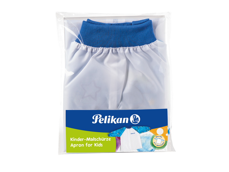 Pelikan Malschürze mit Klettverschluss und Aufhängerschlaufe, Blau