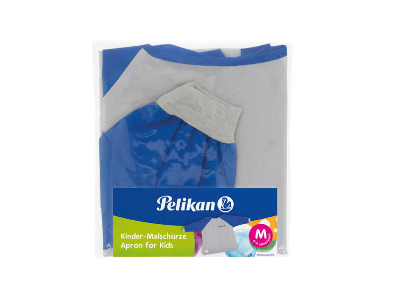 Pelikan Malschürze mit Klettverschluss und Aufhängerschlaufe, Blau