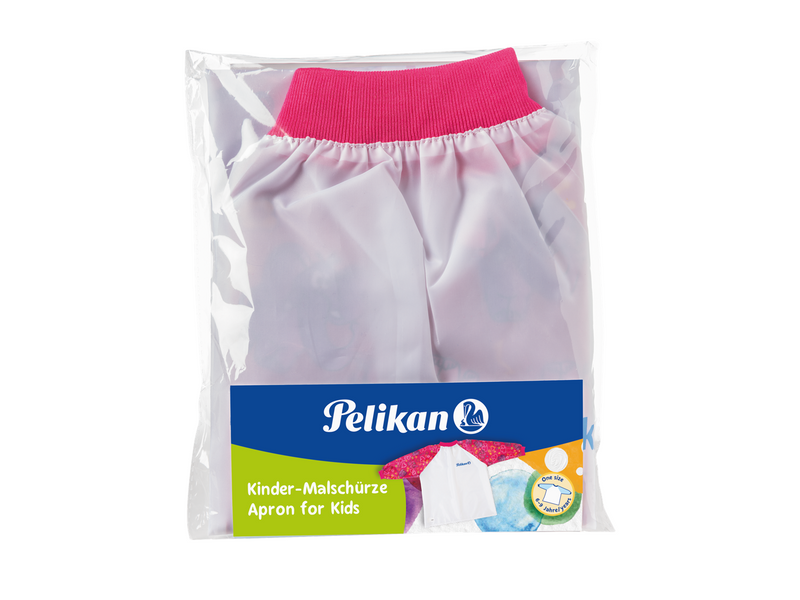 Pelikan Malschürze mit Klettverschluss und Aufhängerschlaufe, Rot