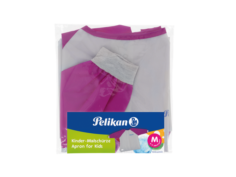 Pelikan Malschürze mit Klettverschluss und Aufhängerschlaufe, Rot