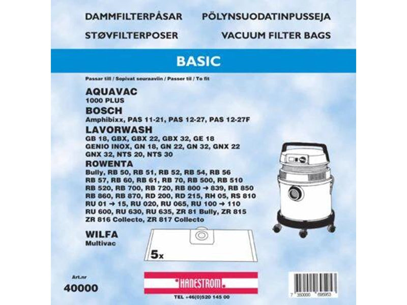 hanestroem Vacuum Cleaner Bags - 5 pcs