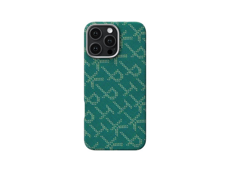 PITAKA Tactile Woven Case PTK Green/Gold - iPhone 16 Pro