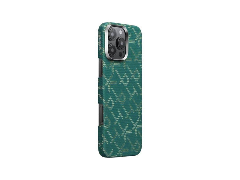 PITAKA Tactile Woven Case PTK Green/Gold - iPhone 16 Pro