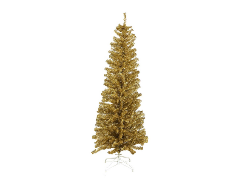 NORDIC WINTER Christmas tree artificial PVC - 180 x 68 cm - "BLING" Class C - Gold
