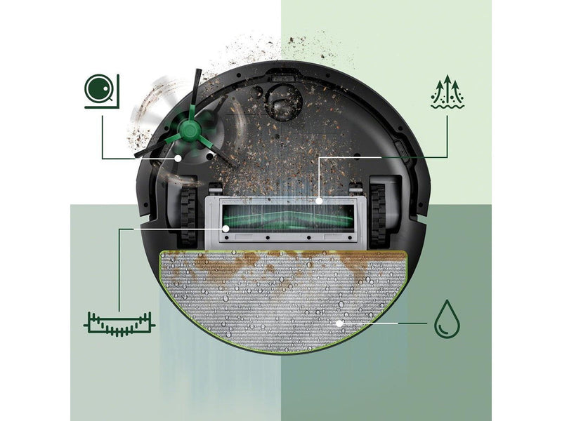 iRobot Roboter Staubsauger Roomba Combo 105 Saugroboter - Schwarz