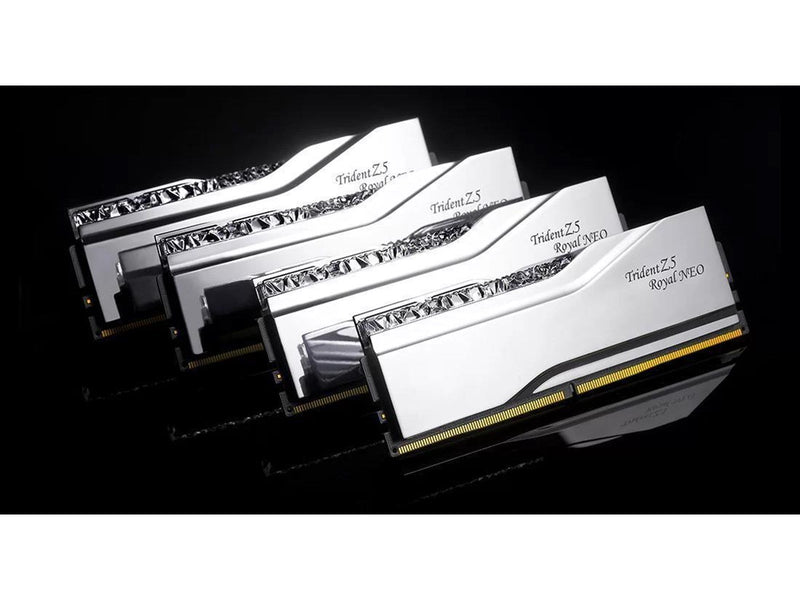 G.Skill Trident Z5 Royal Neo RGB DDR5-6000 - 64GB - CL28 - Dual Channel (2 pcs) - AMD EXPO - Silber mit RGB