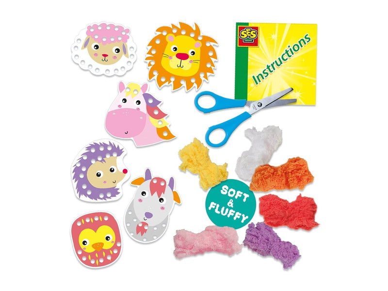 SES Creative Fluffy Loops - Soft Yarn Animals