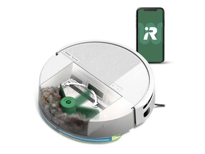 iRobot Roboter Staubsauger Roomba Combo 205 AutoCompact Roboterstaubsauger - Weiß