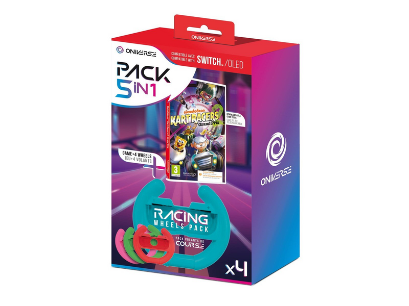 Oniverse Nickelodeon Kart Racers 2: Grand Prix Wheels Bundle - Wheel - Nintendo Switch