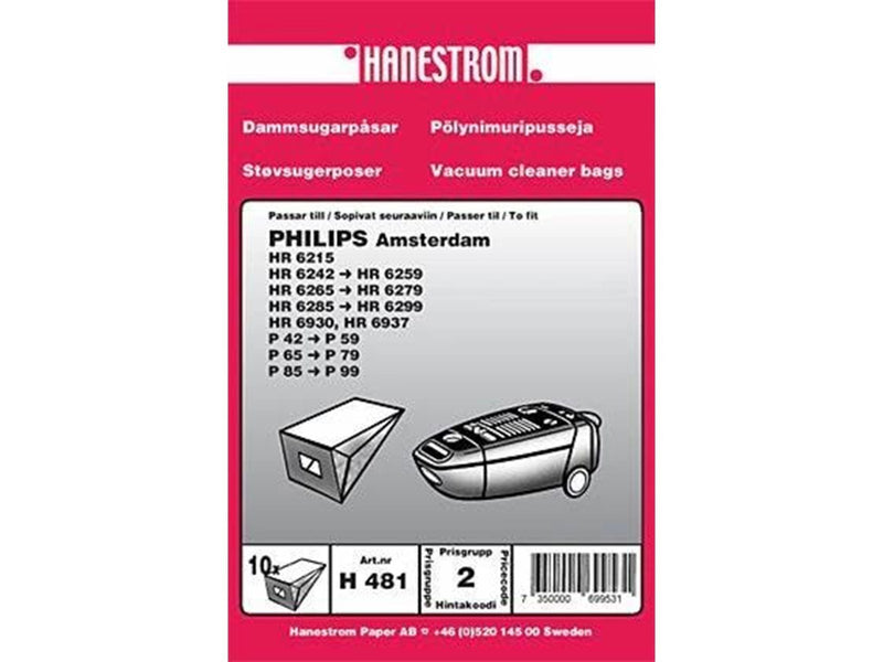 hanestroem Vacuum Cleaner Bags - 10 pcs