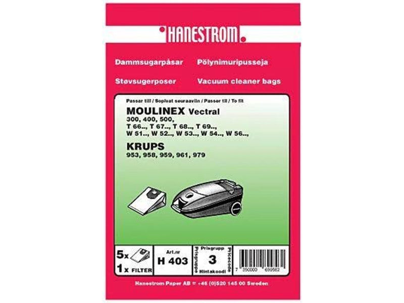 hanestroem Vacuum Cleaner Bags - 5 pcs