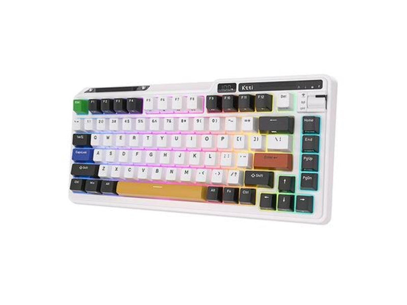 Royal Kludge Wireless mechanical K75 Pro RGB Eternity Switch - Gaming Tastaturen - Weiss
