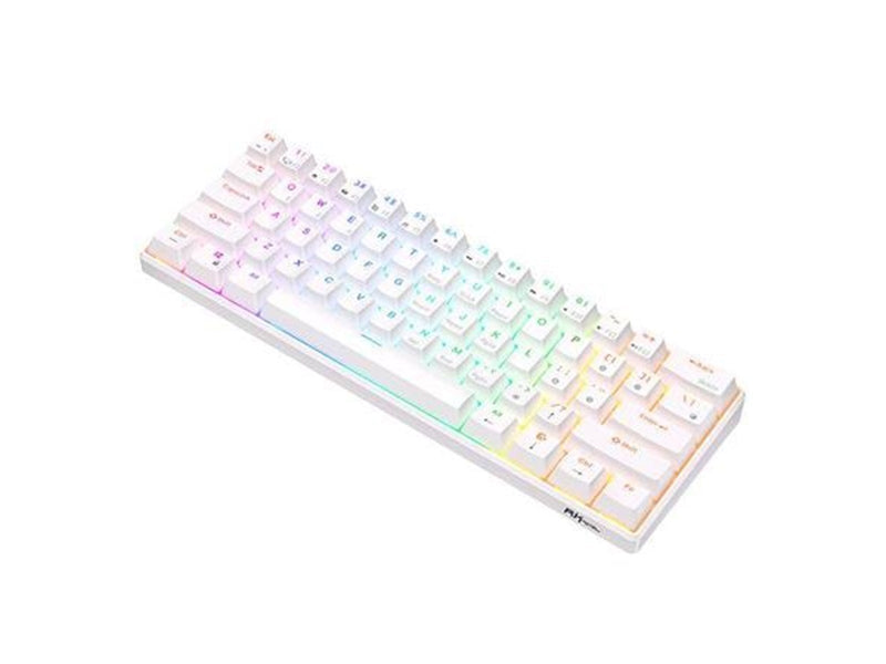 Royal Kludge Mechanical RK61 RGB Red Switch - Tastaturen - Weiss