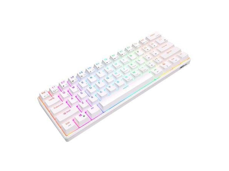 Royal Kludge Mechanical RK61 RGB Red Switch - Tastaturen - Weiss