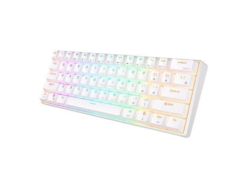 Royal Kludge Mechanical RK61 RGB Red Switch - Tastaturen - Weiss