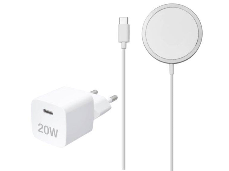 Vivanco Fast 1xUSB-C PD 20W MagSafe Home Charger Kit White