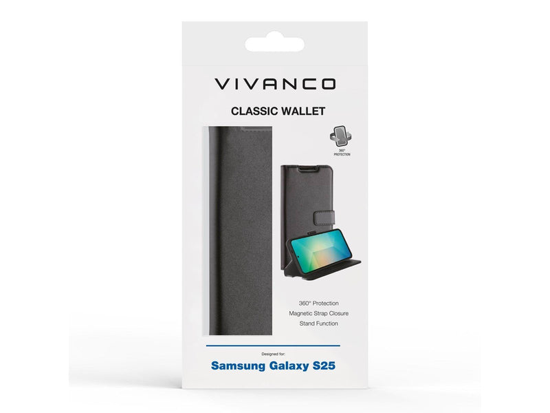Vivanco Classic Wallet Samsung Galaxy S25 Black
