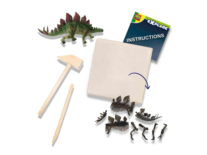 SES Creative Explore Dino and Skeleton Excavation 2-in-1 - Stegosaurus