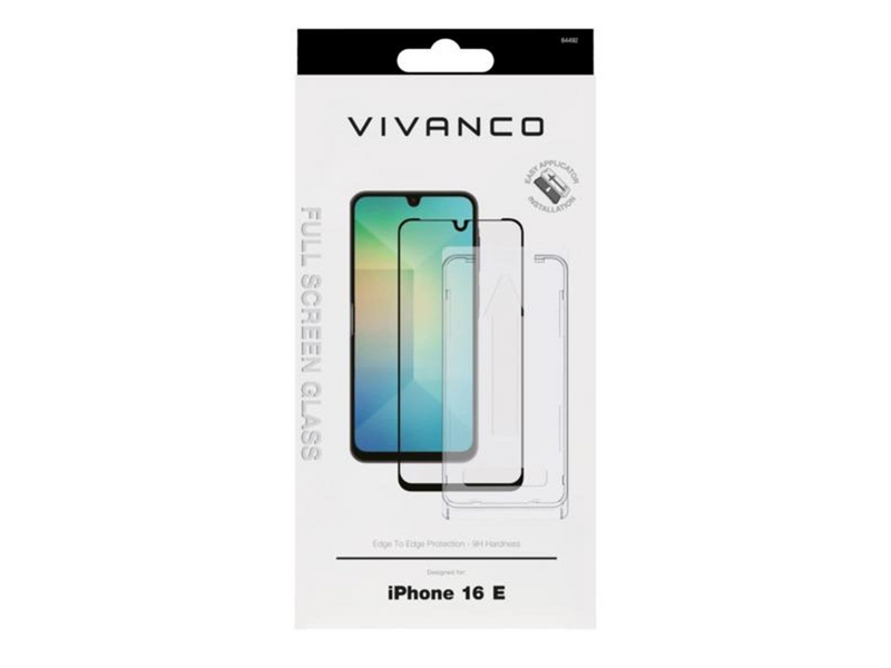 Vivanco Full Screen Tempered Glass 9H Apple iPhone 16e