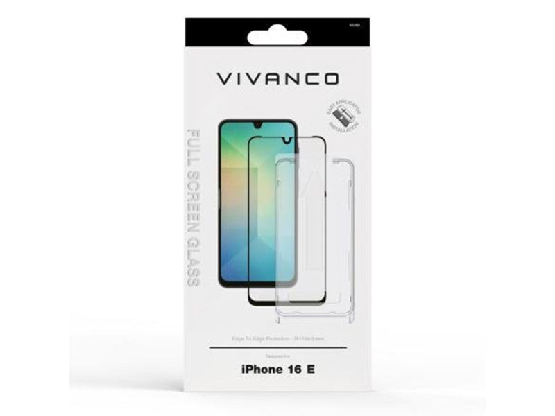 Vivanco Full Screen Tempered Glass 9H Apple iPhone 16e